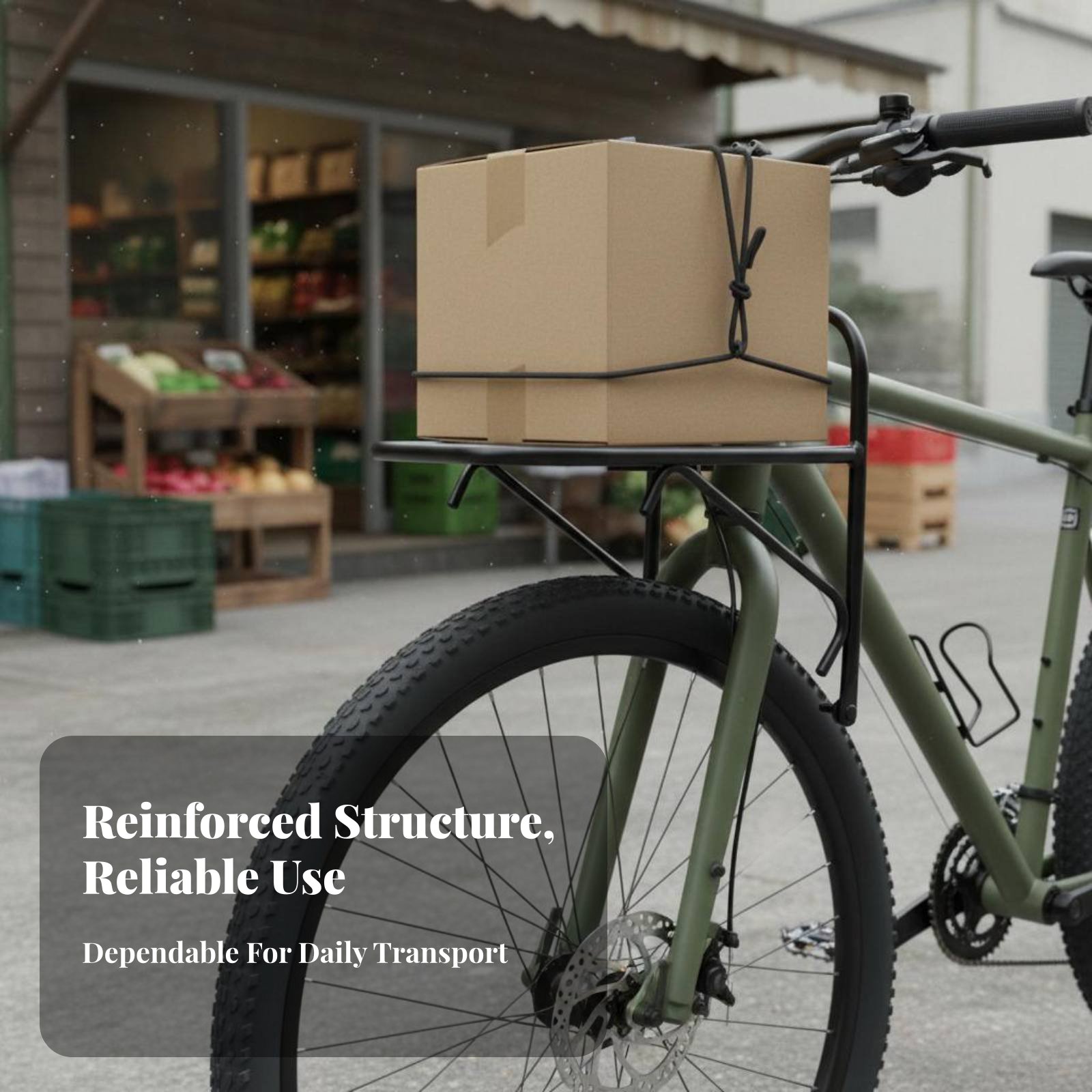 Cargo Rack Aluminum - Fietsvoordrager Constructie van aluminiumlegering Fietsbagagerek Fietsbagagedrager