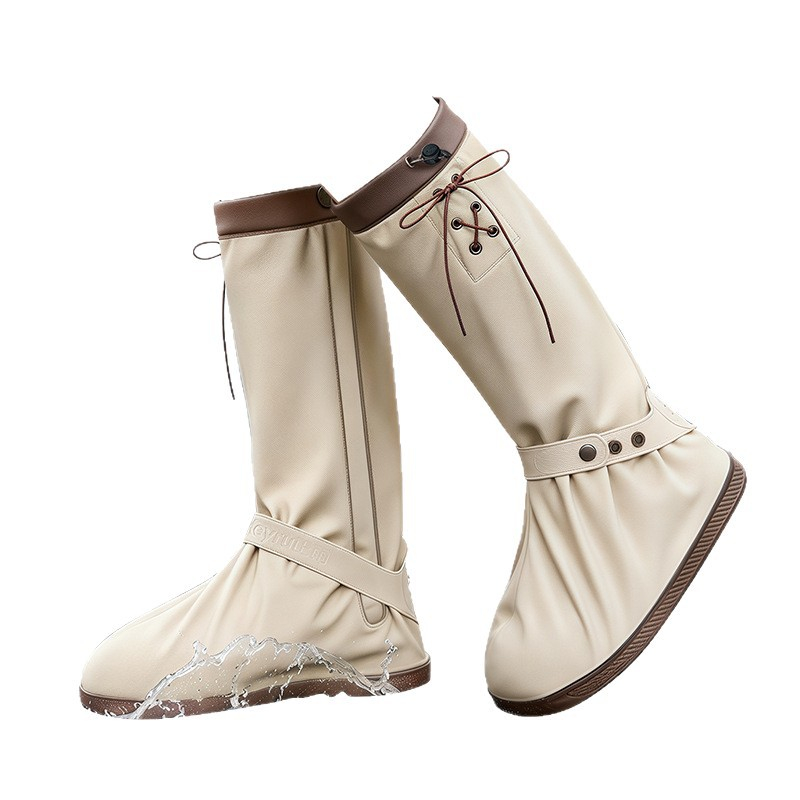 Cycling Commute Rain - Stijlvolle unisex hoge regenoverschoenen met verstelbare