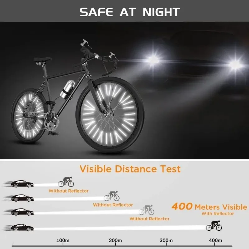 12 stks/set Buis Waarschuwing  - Spoke Reflector Set recensie en prijs