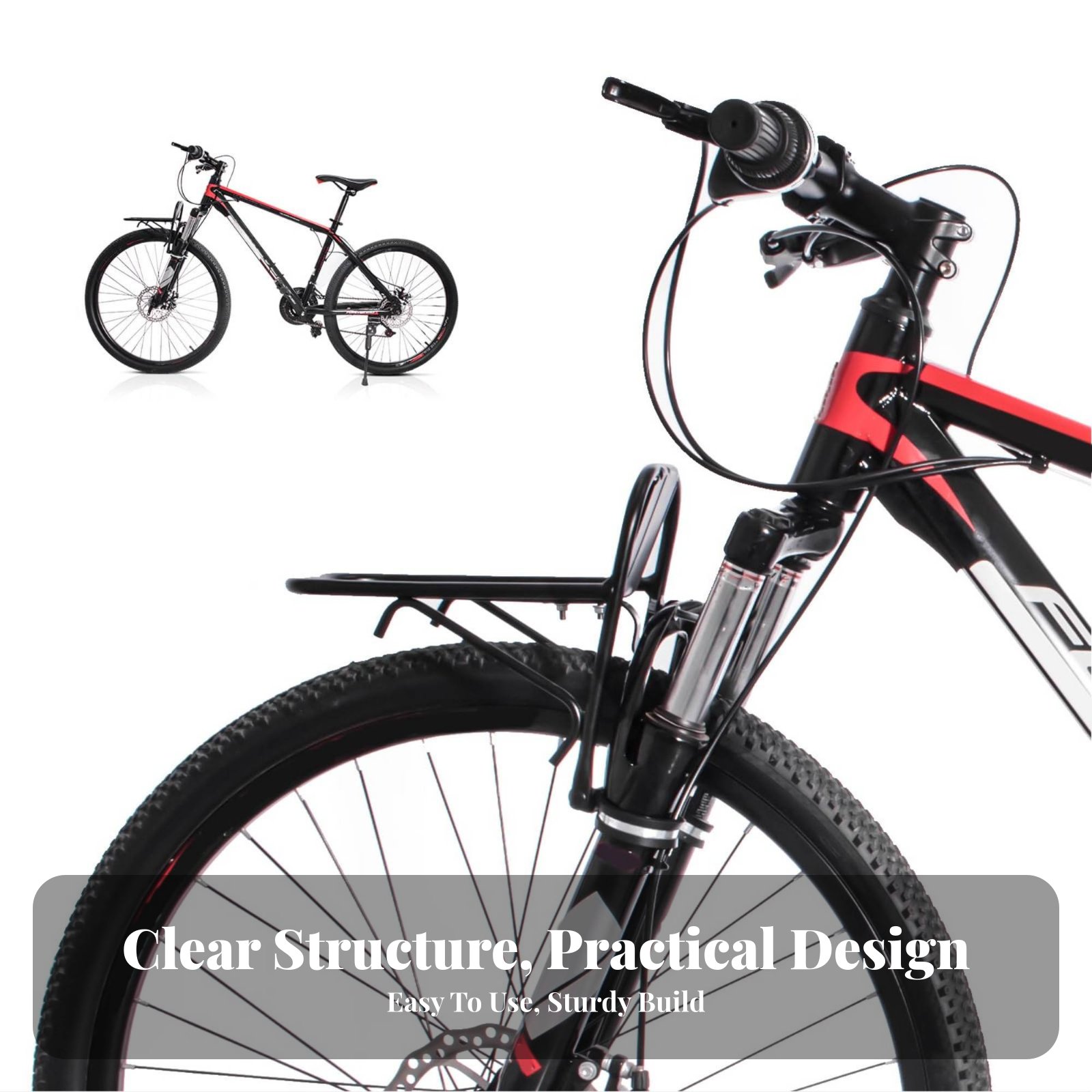 Fietsvoordrager Constructie va - Cargo Rack Aluminum recensie en prijs