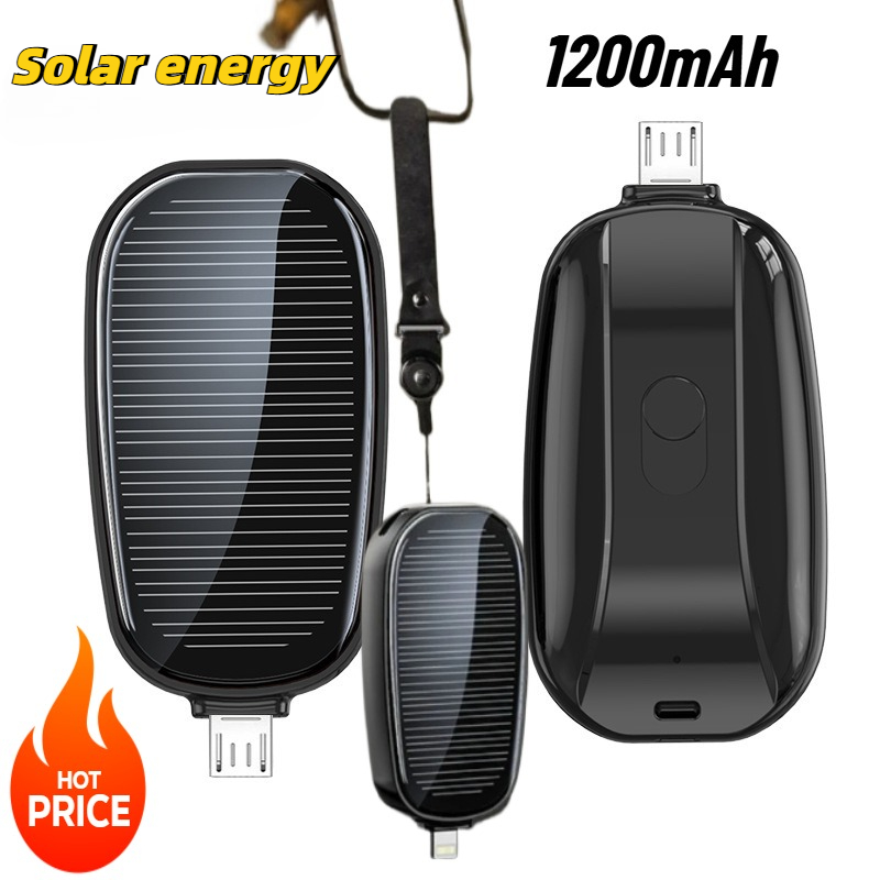 1200mAh Solar Mini Power Bank  - Usb Charger Dynamo recensie en prijs